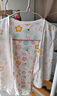全棉時(shí)代新生嬰兒睡衣滿(mǎn)月寶寶和尚服連體衣服嬰幼兒和袍 藍+假 59碼 曬單實(shí)拍圖