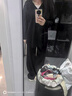 十月名裳孕婦套裝2025春秋新款時尚韓系高級松弛感假兩件上衣闊腿褲兩件套 黑色 均碼 曬單實拍圖