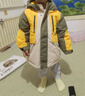 巴拉巴拉童裝兒童羽絨服冬裝男童女童連帽外套撞色戶外風(fēng) 土灰綠40911 白鴨絨 110 cm 充絨量84g 曬單實(shí)拍圖