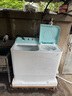 海爾（Haier）洗衣機半自動(dòng)雙缸雙桶脫水機甩干機大容量家用強勁動(dòng)力水電分離洗脫分離防鼠底座操作簡(jiǎn)單結實(shí)耐用 【25年新品】15公斤巨能洗+颶風(fēng)水流Leader 曬單實(shí)拍圖