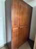 瀾軒胡桃木實(shí)木衣柜家用臥室原木實(shí)木掛衣服收納儲物柜經(jīng)濟型簡(jiǎn)易衣櫥 【胡桃木】五門(mén)衣柜 曬單實(shí)拍圖