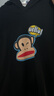大嘴猴（paul frank）童裝連帽衛衣2025秋冬款男女童舒適保暖多色中大童潮流百搭上衣 130F黑色 160 曬單實(shí)拍圖