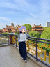 艾卡諾 I.KARNOW童裝女童牛仔褲春秋款休閑褲子秋裝中大兒童彎刀褲女孩秋裝闊腿褲 13236藍(lán)色彎刀牛仔褲 120 曬單實拍圖