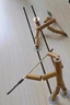 巧巧兔六年級成品關(guān)節可動(dòng)竹節人對戰玩具男女孩雙人親子互動(dòng)對戰桌套裝 曬單實(shí)拍圖