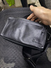 暇步士（Hush Puppies）斜挎包單肩包頭層牛皮男大容量復古郵差小挎包休閑簡約生日禮物 曬單實拍圖