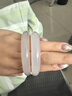 周六福白月光玉髓手鐲寬條白透新中式國風(fēng)送女友生日禮物 58mm  曬單實(shí)拍圖