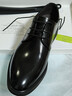百麗男鞋商務(wù)正裝皮鞋休閑增高軟底真皮鞋A0916 黑色-無(wú)釘版 38 曬單實(shí)拍圖