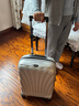 新秀麗（Samsonite）經(jīng)典貝殼拉桿箱男女超輕盈旅行行李箱升級版 白色 CS2 20英寸 可擴展 曬單實(shí)拍圖