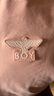 BOY LONDON夏女士短袖經(jīng)典logo簡(jiǎn)約純色修身顯瘦T恤W01001 粉色 S 曬單實(shí)拍圖