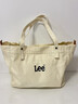 Lee秋季戶(hù)外女生托特包大容量帆布通勤出行背包上班旅游帆布手提包 米白色 曬單實(shí)拍圖