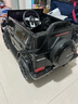 福兒寶奔馳授權大G兒童電動(dòng)車(chē)玩具車(chē)可坐人四輪帶遙控越野小孩寶寶送禮 四驅黑+減震器+后備箱+皮座+軟胎 曬單實(shí)拍圖