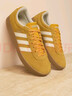 adidas「T頭鞋」VL COURT復古休閑板鞋德訓鞋男女阿迪達斯輕運動(dòng)   黃色/亮白/漢玉白（推薦女生選小半碼）   44 曬單實(shí)拍圖