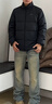 鴻星爾克（ERKE）馭光科技羽絨服男秋冬季新款保暖防寒戶(hù)外休閑三防羽絨立領(lǐng)外套 正黑 XL 曬單實(shí)拍圖