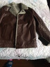 花花公子（PLAYBOY）高端新款海寧真皮皮衣男服短款皮毛一體韓版西裝領(lǐng)皮夾克休閑外套 紅棕色 2XL -140-155斤 曬單實(shí)拍圖