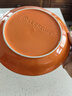 酷彩（Le Creuset）法國炻瓷彩色水果餐盤(pán)冷熱菜盤(pán)家用菜碟子餐具19cm圓形碟桔色 曬單實(shí)拍圖