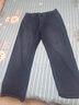 羅蒙（ROMON）高腰中老年男褲春秋款松緊腰牛仔褲男寬松直筒爸爸褲子男士休閑褲 藍色 【春秋款】 XL 【適合135-1152斤】2.5-2.6尺 曬單實(shí)拍圖