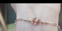 周六福（ZLF）新年禮物 S925銀飾手鏈女六芒星輕奢高級設計感手飾送女友生日 手鏈鏈長(cháng)16+3cm 曬單實(shí)拍圖