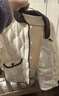 雪中飛輕薄羽絨服女短款2025秋冬季新款時(shí)尚襯衫領(lǐng)拼接撞色外套 米白 L (165) 曬單實(shí)拍圖