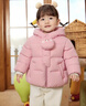 巴拉巴拉童裝寶寶羽絨服三防男童冬裝女童連帽外套萌趣2025新款面包服外套 粉色兔紙60027-白鴨絨 110 充絨量67g 曬單實(shí)拍圖