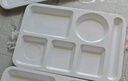 巨博（JOBO）商用A8密胺六格快餐盤(pán)盒加厚5個(gè)裝 分格飯盤(pán)碟子打菜盤(pán) 曬單實(shí)拍圖