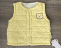童泰（TONGTAI）嬰兒馬甲秋冬季純棉夾棉男女寶寶衣服背心坎肩馬夾上衣黃色66cm 曬單實(shí)拍圖