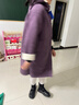 邁兜熊女童秋冬款外套2025新款冬裝大童女裝羊羔絨長(cháng)款皮毛一體加絨大衣 紫色 皮毛一體冬款 170 曬單實(shí)拍圖