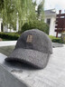 貓人帽子男冬季保暖男士護耳帽子鴨舌帽秋冬季保暖含羊毛棒球帽 淺灰 曬單實(shí)拍圖