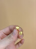 中國黃金（CHINA GOLD）黃金耳釘女款輕奢足金蘋(píng)果耳飾直針款新年節生日禮物送女友愛(ài)人 蘋(píng)果耳釘  約1.1g 曬單實(shí)拍圖