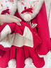 玫初莎女童拜年服冬裝新年衣服中國風(fēng)兒童過(guò)年喜慶漢服唐裝寶寶周歲禮服 XTT513【紅色】 90 【建議身高80cm左右】 曬單實(shí)拍圖