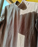 凡客誠品（VANCL）凡客高彈絨感半高領(lǐng)打底衫男士長(cháng)袖T恤衫潮流新款 灰色 L 曬單實(shí)拍圖