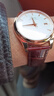 羅賓尼（LOBINNI）手表男全自動(dòng)機械表男纖薄商務(wù)休閑皮帶防水瑞士風(fēng)格腕表12026 紅金白面棕皮 | 超薄機芯 曬單實(shí)拍圖