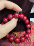 石玥珠寶收藏級透光朱砂手串大紅晶砂原礦高含量朱砂手鏈男女士款 14mm 曬單實(shí)拍圖
