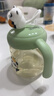 貝親兒童牛奶杯1-3歲寶寶喝水喝奶PPSU直飲奶瓶雙吸管水杯 綠色330mL 曬單實(shí)拍圖
