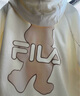FILA斐樂(lè )官方女裝外套秋季上衣多彩潮流加絨保暖開(kāi)衫連帽小熊外套 奶鹽白-F51W138599FIV(加絨) 175/92A/XL 曬單實(shí)拍圖