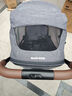 maxicosi邁可適嬰兒推車(chē)手推車(chē)EVA3母嬰高景觀(guān)推車(chē)0-3歲寶寶可坐可躺溜娃 EVA3【石墨灰】+PebbleS提籃【珍愛(ài)黑】 曬單實(shí)拍圖