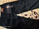 NPZ2025年秋冬季牛仔褲男黑色厚款新款高端潮牌數碼印花修身小腳長(cháng)褲 黑色 30 曬單實(shí)拍圖