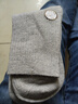 100%純棉襪子男士秋冬加厚保暖中筒長(cháng)襪吸汗防臭商務(wù)黑色小白襪 男雙針長(cháng)襪灰色 3雙 均碼 曬單實(shí)拍圖