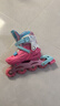迪士尼（Disney）艾莎公主輪滑鞋兒童初學(xué)者專(zhuān)業(yè)溜冰鞋旱冰鞋單排送禮物 曬單實(shí)拍圖