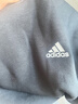 adidas情侶款寬松抓絨圓領(lǐng)長(cháng)袖衛衣套頭衫男女秋季阿迪達斯輕運動(dòng) 黑色/白   L 曬單實(shí)拍圖