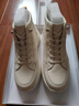 森達高幫鞋女冬新商場(chǎng)同款時(shí)尚運動(dòng)厚底休閑短靴4ET41DD5 白色 38 曬單實(shí)拍圖