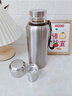 JCZS2025新款德國長(cháng)效保溫杯316不銹鋼全大容量茶水分離男款商務(wù)水杯 【316抗菌款 茶水分離】800ml鋼本色 曬單實(shí)拍圖