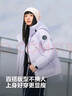 波司登（BOSIDENG）25新款羽絨服短款男女情侶款90絨時(shí)尚運動(dòng)加厚連帽保暖面包服 灰紫檀6443 M 165/88A 體重約110-120斤 曬單實(shí)拍圖