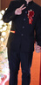 羅蒙中山裝西服套裝男士結婚禮服立領(lǐng)爸爸裝新中式新郎訂婚中國風(fēng)西裝 曬單實(shí)拍圖