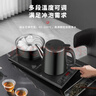 豐谷全自動(dòng)上水電熱水壺 茶臺燒水壺 家用辦公嵌入式茶桌茶幾一體電茶壺泡茶具電茶爐套裝 1L （37*20cm）底部上水-雙層防燙消毒款 曬單實(shí)拍圖