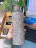 茶之戀純鈦保溫杯男女大容量鈦杯茶水分離燜泡茶杯子定制水杯生日禮物 冰川銀400ml 曬單實(shí)拍圖