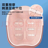 福愛(ài)家洗腳盆加深洗腳桶泡腳桶足浴桶足療桶泡腳盆塑料桶水桶帶提手按摩 曬單實(shí)拍圖