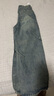 LOMBT復古水洗牛仔褲男秋季百搭直筒寬松闊腿休閑長(cháng)褲子BF67深藍L 曬單實(shí)拍圖