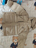 茵寶（Umbro）運動(dòng)羽絨服鴨絨可拆卸連帽短款戶(hù)外冬季加厚保暖棉服 奶茶棕 XL 充絨量：226 曬單實(shí)拍圖