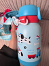 物生物（RELEA）智能指紋解鎖保溫杯兒童藍牙密碼316L吸管水杯女學(xué)生杯子生日禮物 曬單實(shí)拍圖