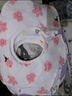 咕兜兜（Gudoudou）純棉口水巾加大加寬嬰兒圍嘴新生兒寶寶防水防吐奶圍兜a類(lèi)透氣厚 加大【四季款】櫻花共5條 曬單實(shí)拍圖